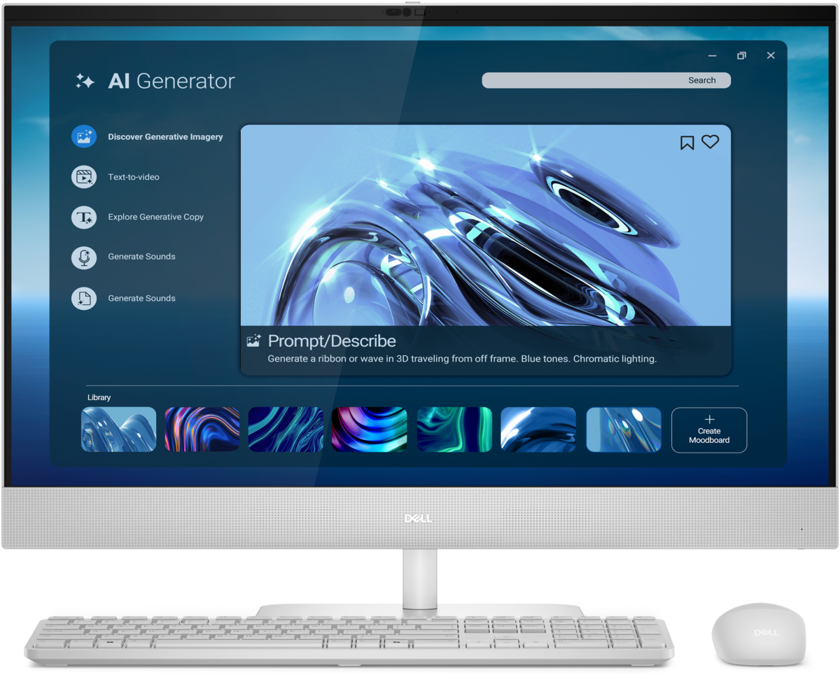 Computer Dell All-in-One con tastiera e mouse